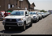 آیین الحاق ناوگان موتوری و خودرویی امداد و نجات به هلال‌احمر