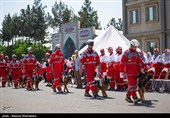 آیین الحاق ناوگان موتوری و خودرویی امداد و نجات به هلال‌احمر