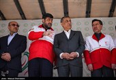 آیین الحاق ناوگان موتوری و خودرویی امداد و نجات به هلال‌احمر