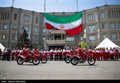 آیین الحاق ناوگان موتوری و خودرویی امداد و نجات به هلال‌احمر