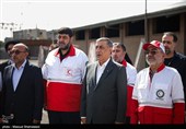آیین الحاق ناوگان موتوری و خودرویی امداد و نجات به هلال‌احمر