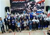 طنین یاد شهدای میناب در کورت‌های اسکواش باشگاه انقلاب