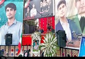حضور پرشور مردم یاسوج در اربعین شهدای جنگ رمضان