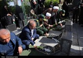 مراسم غبارروبی مزار شهدا - همدان