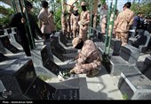 مراسم غبارروبی مزار شهدا - همدان