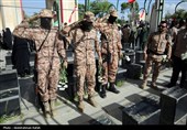 مراسم غبارروبی مزار شهدا - همدان