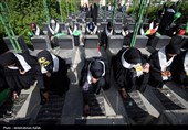 مراسم غبارروبی مزار شهدا - همدان