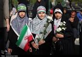 مراسم غبارروبی مزار شهدا - همدان