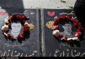 مراسم غبارروبی مزار شهدا - همدان
