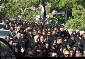 تشییع پیکر تعزیه‌خوان امام حسین(ع) در روستای تیکدر