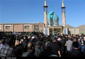 تشییع پیکر تعزیه‌خوان امام حسین(ع) در روستای تیکدر