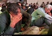بدرقه پیکر شهید صیاد زید ماهیگیر لارکی در قشم؛ فریاد وحدت علیه جنایت صهیونیستی