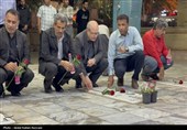 مراسم غبارروبی مزار شهدا - قشم