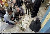 مراسم غبارروبی مزار شهدا - قشم