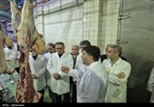 بازدید مقام‌های قضائی و دامپزشکی اردبیل از مجتمع گوشت در آستانه عید قربان