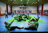 تمرین تیم ملی والیبال نشسته