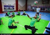 تمرین تیم ملی والیبال نشسته