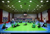 تمرین تیم ملی والیبال نشسته
