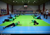 تمرین تیم ملی والیبال نشسته