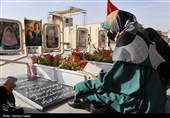 مراسم دعای عرفه در گلزار شهدای اصفهان
