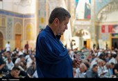 حال‌وهوای زائران حرم بانوی کرامت در دعای عرفه