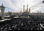 حال‌وهوای زائران حرم بانوی کرامت در دعای عرفه