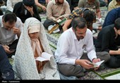حال‌وهوای زائران حرم بانوی کرامت در دعای عرفه