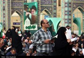 مراسم دعای عرفه در حرم مطهر رضوی