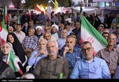 طنین «لبیک یا خامنه‌ای» در شب عید قربان در میدان‌داری بوشهری‌ها