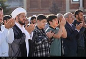 اقامه نماز باشکوه عید قربان در محوطه شهیدگاه شیخ صفی‌الدین اردبیلی