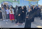 تشییع پیکر شهید صیاد زید ماهیگیر لارکی در  جزیره لارک