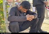 تشییع پیکر شهید صیاد زید ماهیگیر لارکی در  جزیره لارک