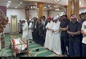 تشییع پیکر شهید صیاد زید ماهیگیر لارکی در  جزیره لارک