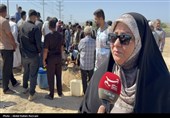 تشییع پیکر شهید صیاد زید ماهیگیر لارکی در  جزیره لارک