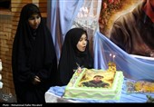 جشن تولد طلبه شهید توکلی در گلزار شهدای قم
