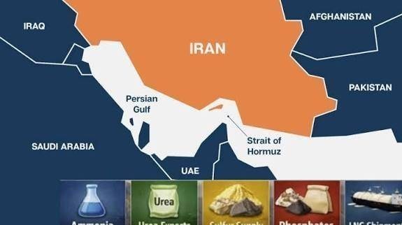 کشور آمریکا , جنگ رمضان , جنگ آمریکا و رژیم صهیونیستی علیه ایران , تنگه هرمز , خلیج فارس , امنیت غذایی , 