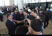 بدرقه نخستین قطار مسافری اردبیل ـ مشهد با حضور مسؤولان استانی و ملی