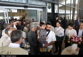 بدرقه نخستین قطار مسافری اردبیل ـ مشهد با حضور مسؤولان استانی و ملی