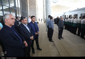 بدرقه نخستین قطار مسافری اردبیل ـ مشهد با حضور مسؤولان استانی و ملی
