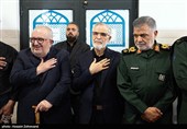  علی اکبر پورجمشیدیان وزارت کشور و از فرماندهان سابق سپاه در مراسم بزرگداشت سپهبد شهید محمد پاکپور 