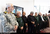 سید حجت‌اله قریشی معاون هماهنگ کننده سپاه پاسداران انقلاب اسلامی در مراسم بزرگداشت سپهبد شهید محمد پاکپور