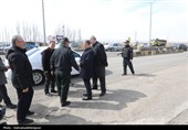 بازدید میدانی استاندار اردبیل از اداره کل راهداری و پلیس راه محور اردبیل-خلخال