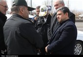 بازدید میدانی استاندار اردبیل از اداره کل راهداری و پلیس راه محور اردبیل-خلخال