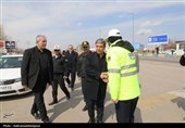 بازدید میدانی استاندار اردبیل از اداره کل راهداری و پلیس راه محور اردبیل-خلخال