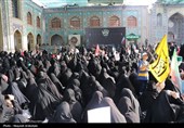 مراسم یادبود شهدای خانواده رهبر معظم انقلاب در حرم حضرت عبدالعظیم حسنی(ع)