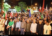 خروش مرگ بر آمریکا و طنین نماز استغاثه در یاسوج