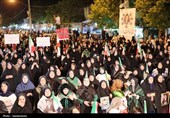 خروش مرگ بر آمریکا و طنین نماز استغاثه در یاسوج