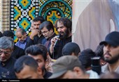وداع با پیکر دو شهید بسیجی در حرم حضرت معصومه(س)