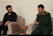 دیدار فرمانده سپاه انصارالمهدی با خانواده شهدا
