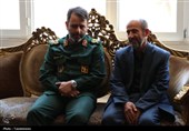 دیدار فرمانده سپاه انصارالمهدی با خانواده شهدا